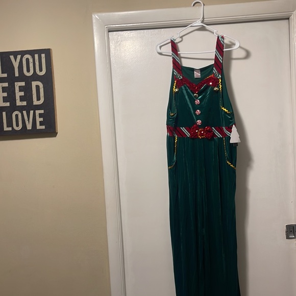 NOBO jingly christmas Romper outfit large NWT Ugly sweater outfit - Picture 2 of 8